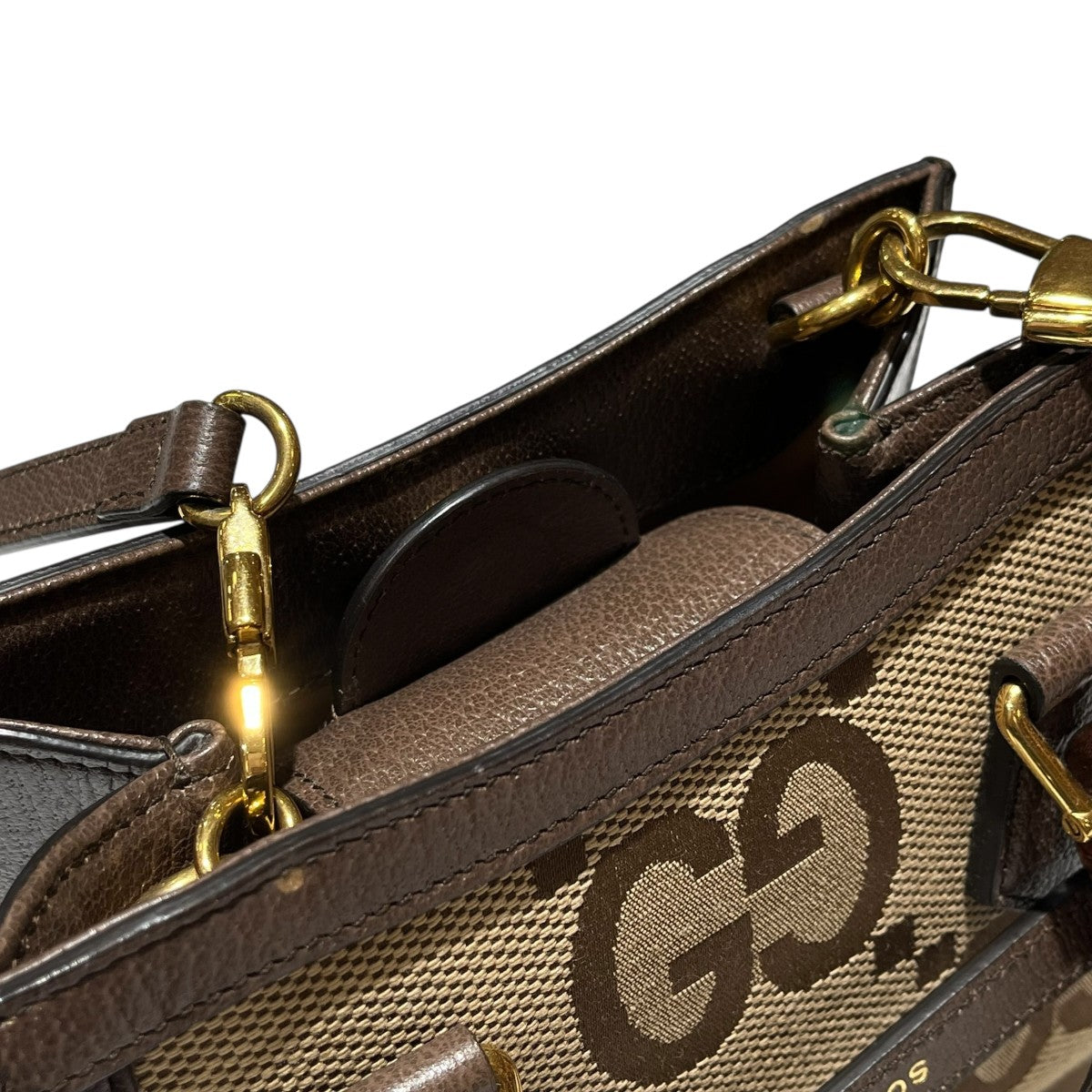 GUCCI 655661 GGジャンボダイアナ バンブー 2WAYショルダーバッグ 古着・中古-7枚目のアイテム画像