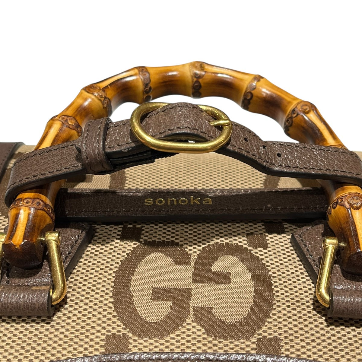 GUCCI 655661 GGジャンボダイアナ バンブー 2WAYショルダーバッグ 古着・中古-8枚目のアイテム画像