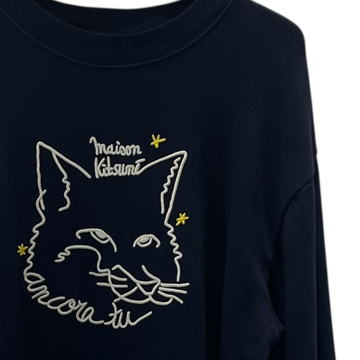 MAISON KITSUNE(メゾンキツネ) ロゴ刺繍長袖スウェット