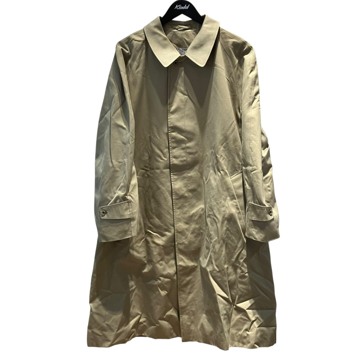 Aquascutum ステンカラーコート 内ポケット横 ネーム刺繍入り 古着・中古-1枚目のアイテム画像