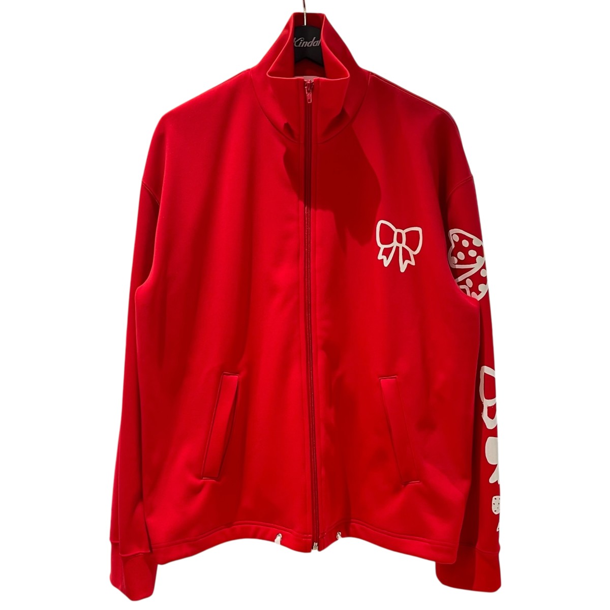 COMME des GARCONS GIRL 2023AWリボンプリントトラックジャケットNL-T005 古着・中古-1枚目のアイテム画像