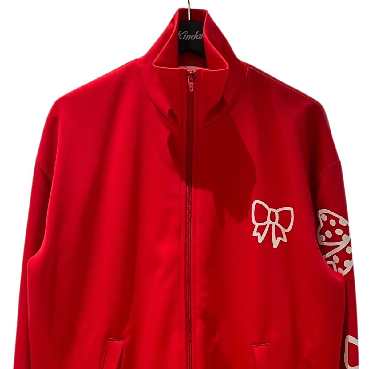 COMME des GARCONS GIRL 2023AWリボンプリントトラックジャケットNL-T005 古着・中古-3枚目のアイテム画像