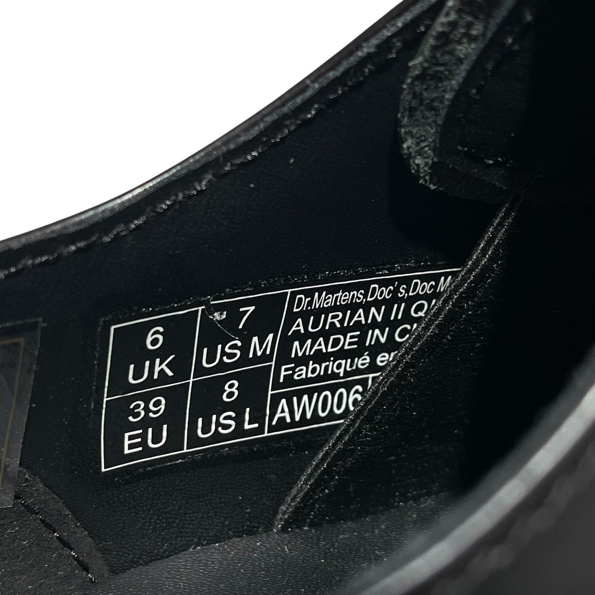 珠璃です！ドクターマーチン25.0センチ/UKサイズ6 AW006 ドクターマーチン DR.MARTENS AW006 シューズ 靴 ドレスシューズ