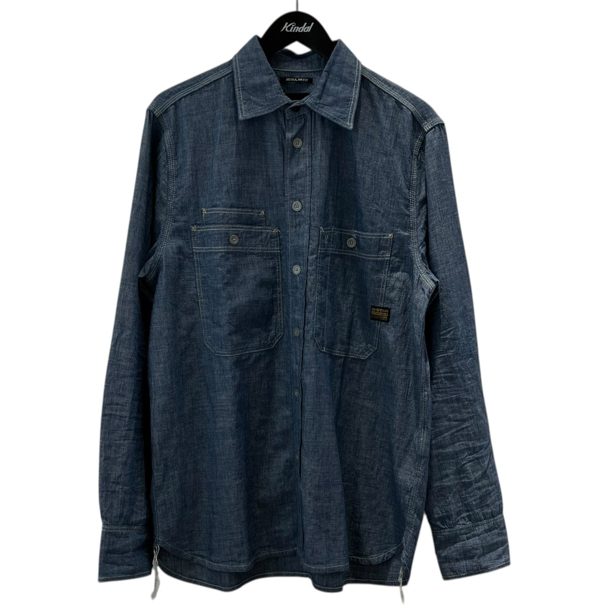 極美品【g-star raw】 XXL/ウエスタン デニム シャツ d12697-d013_0.jpg