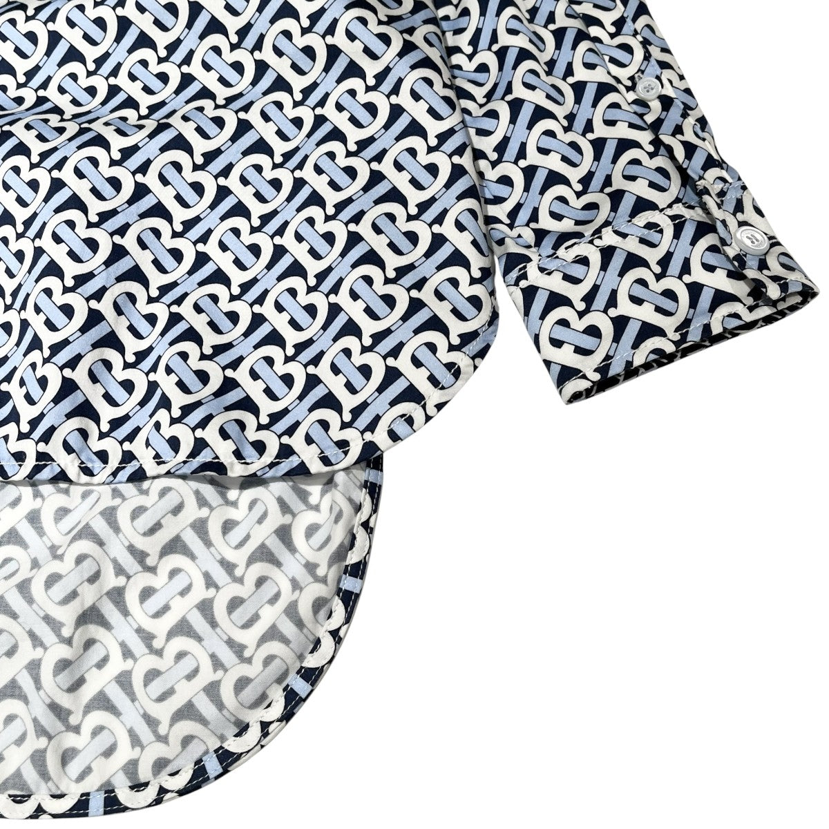 ティッシ期 TB総柄 長袖シャツ ワンピース CAMICIA CON STAMPA 8048813