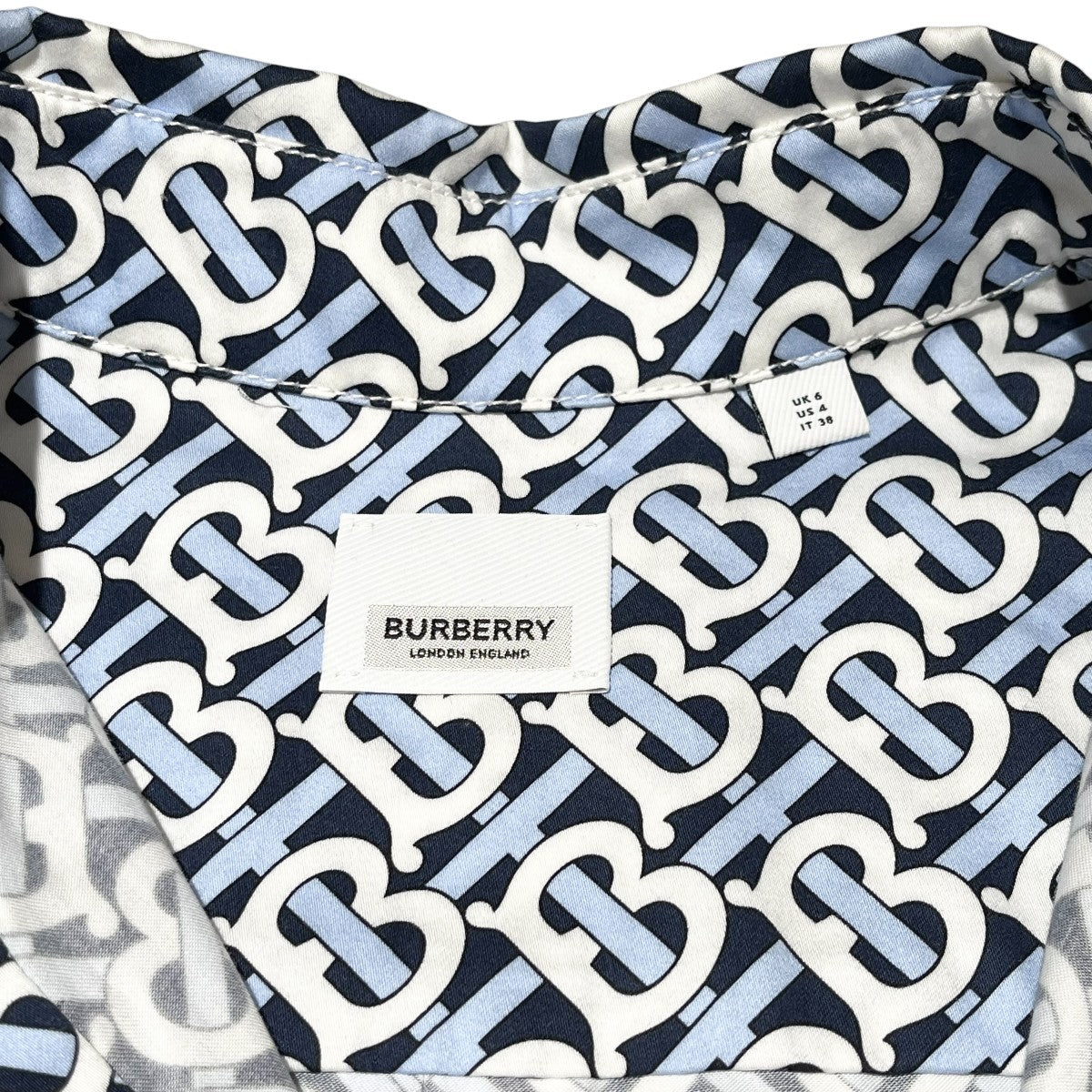 ティッシ期 TB総柄 長袖シャツ ワンピース CAMICIA CON STAMPA 8048813