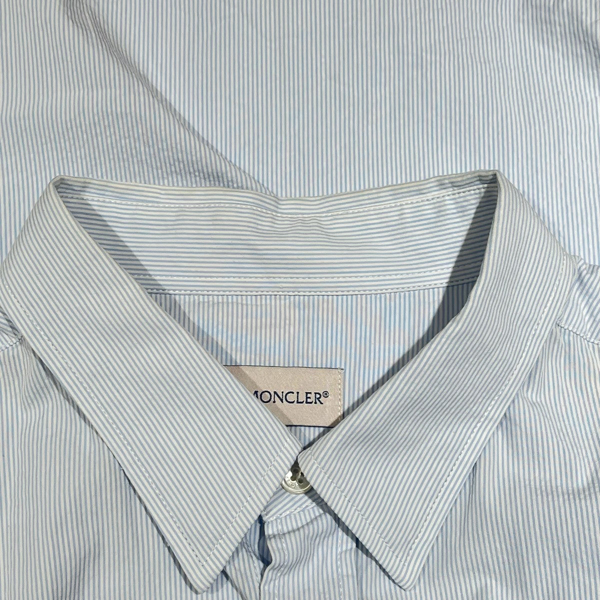 MONCLERグレー Tシャツ Mサイズ ストライプ Moncler フロックロゴ Tシャツ | グレー | FARFETCH JP