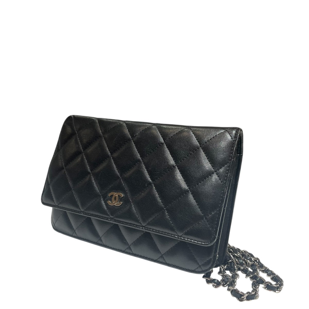 ラムスキンチェーンウォレットバッグ