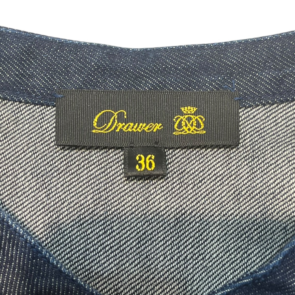 Drawer(ドゥロワー) 25SSデニムフリルシャツ6511-299-0573 SPRING 6511