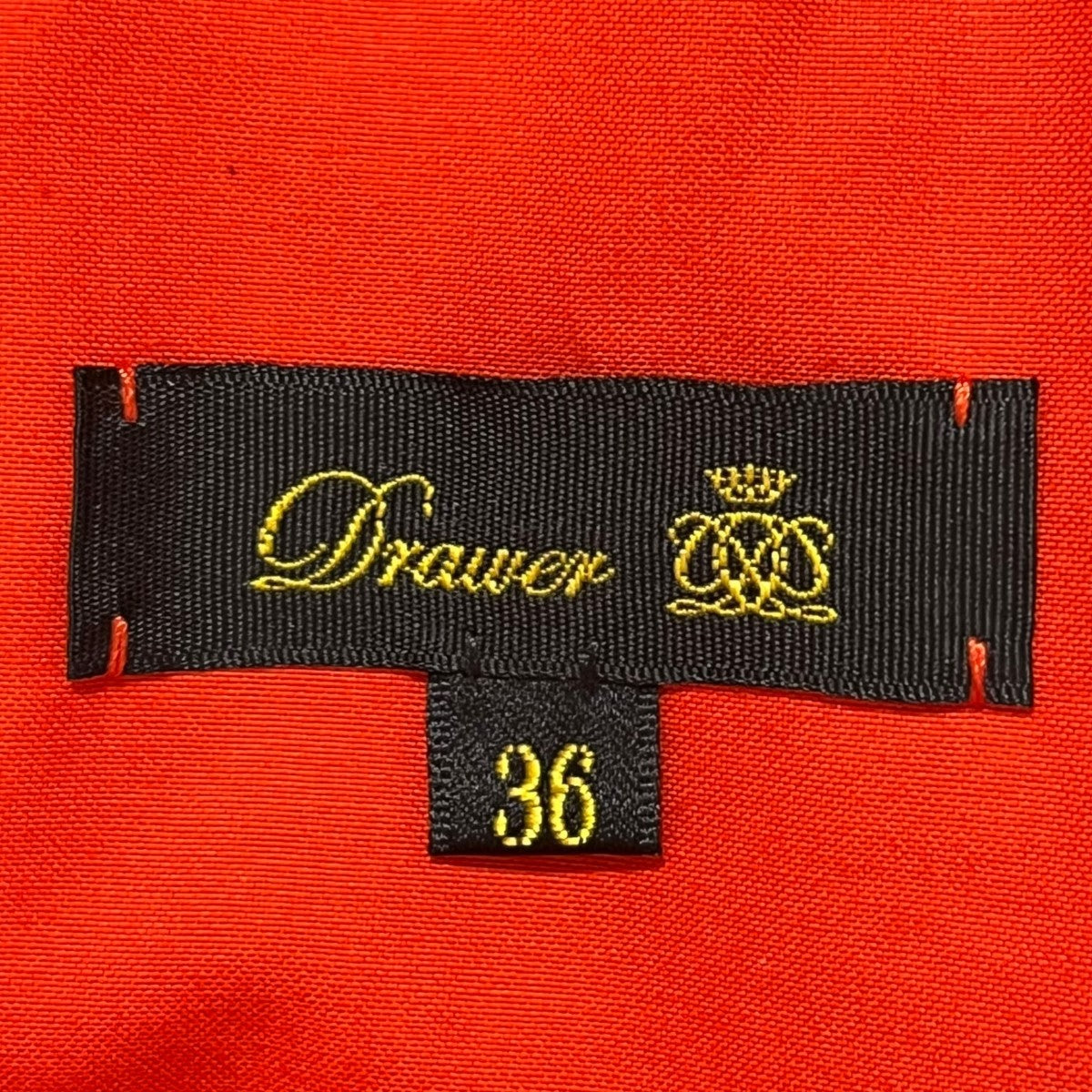 ドゥロワー drawer 完売リバーシブルジレコート36レッドオレンジ ドゥロワー drawer 完売リバーシブルジレコート36レッドオレンジ