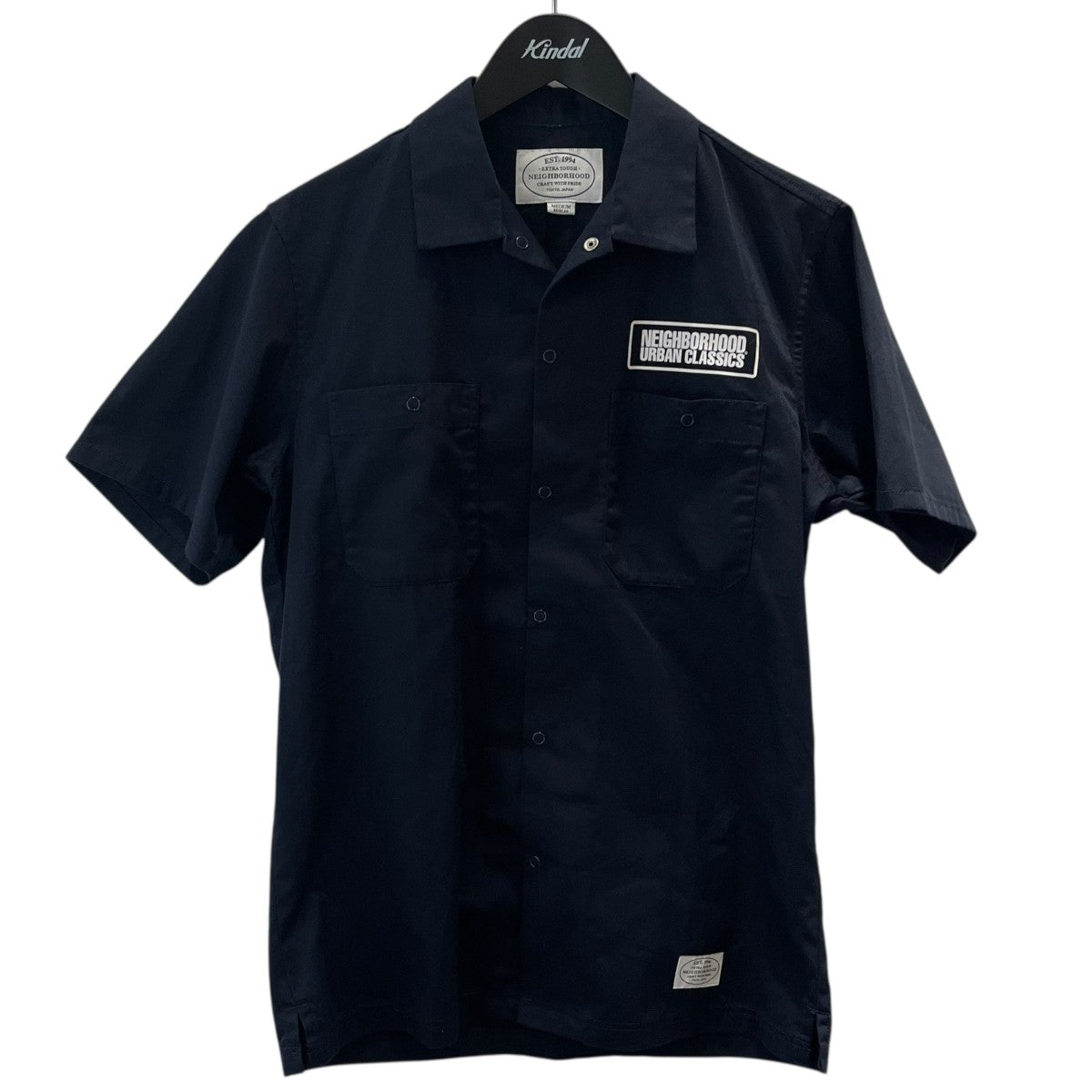 NEIGHBORHOOD ネイビー 半袖ワークシャツ M NEIGHBORHOOD(ネイバーフッド) 半袖ワークシャツ161TSNH-SHM02
