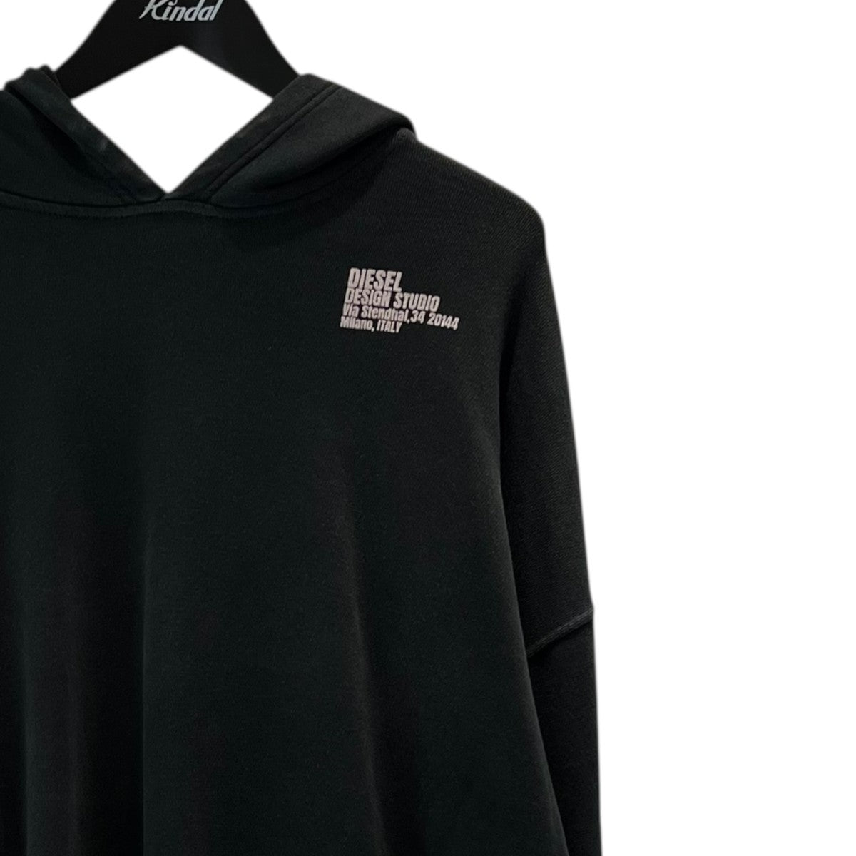 DIESEL(ディーゼル) ウォッシュ加工 ロゴプリントパーカーA12362 S