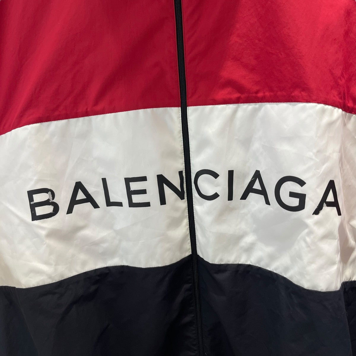 美品　バレンシアガ　ナイロンジャケット バレンシアガ BALENCIAGA 18AW PADDER WINDBREAKER バックロゴ