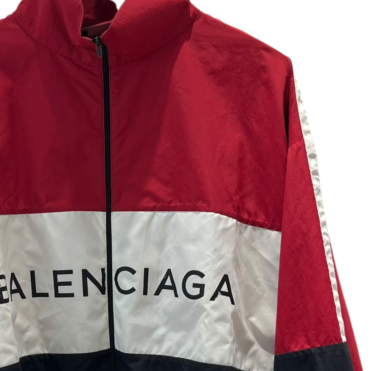 【美品✨】BALENCIAGA バレンシアガ ナイロンジャケット 2018年製 バレンシアガ BALENCIAGA 18AW PADDER WINDBREAKER バックロゴ