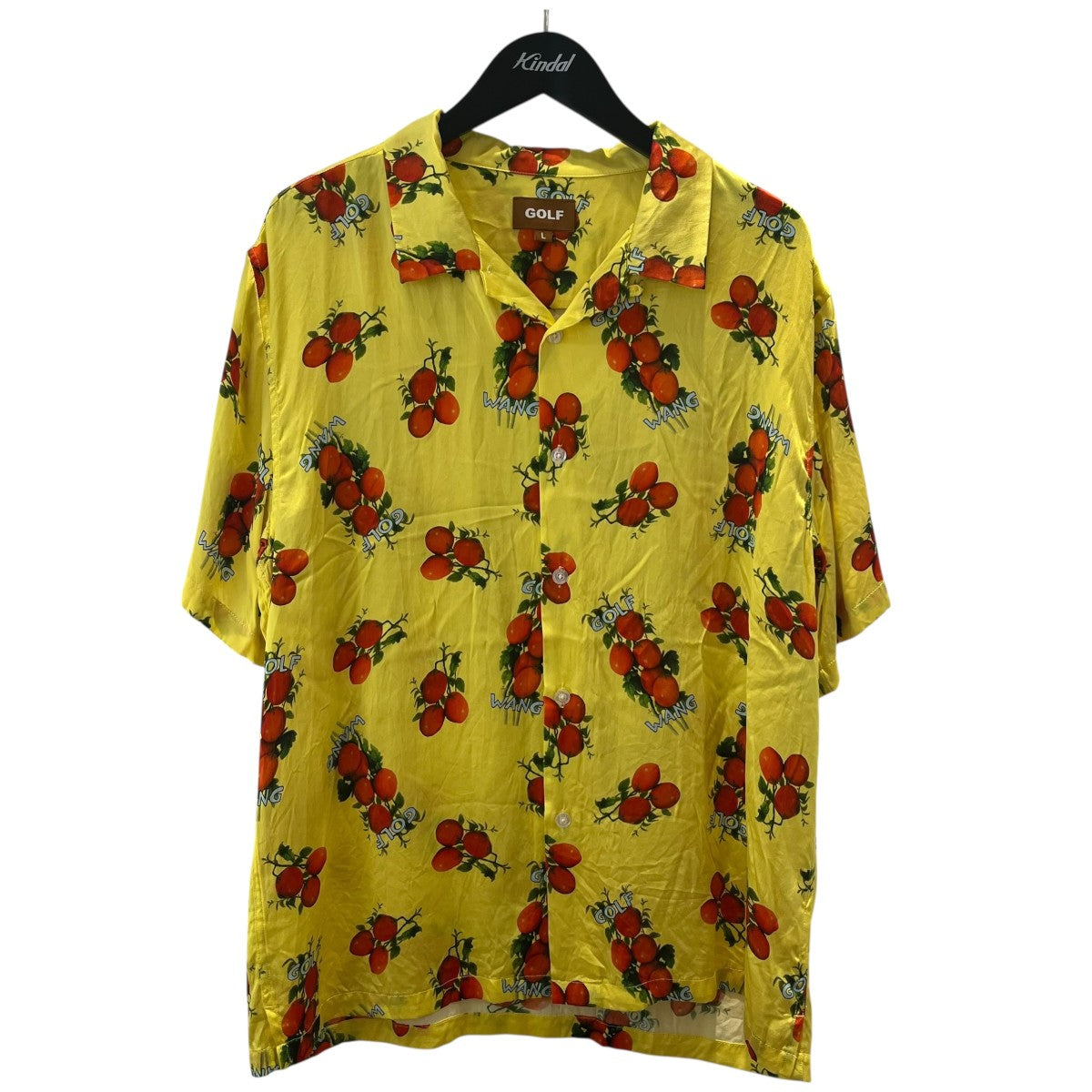 golf wang(ゴルフワン)) golf wang総柄シャツ イエロー サイズ L