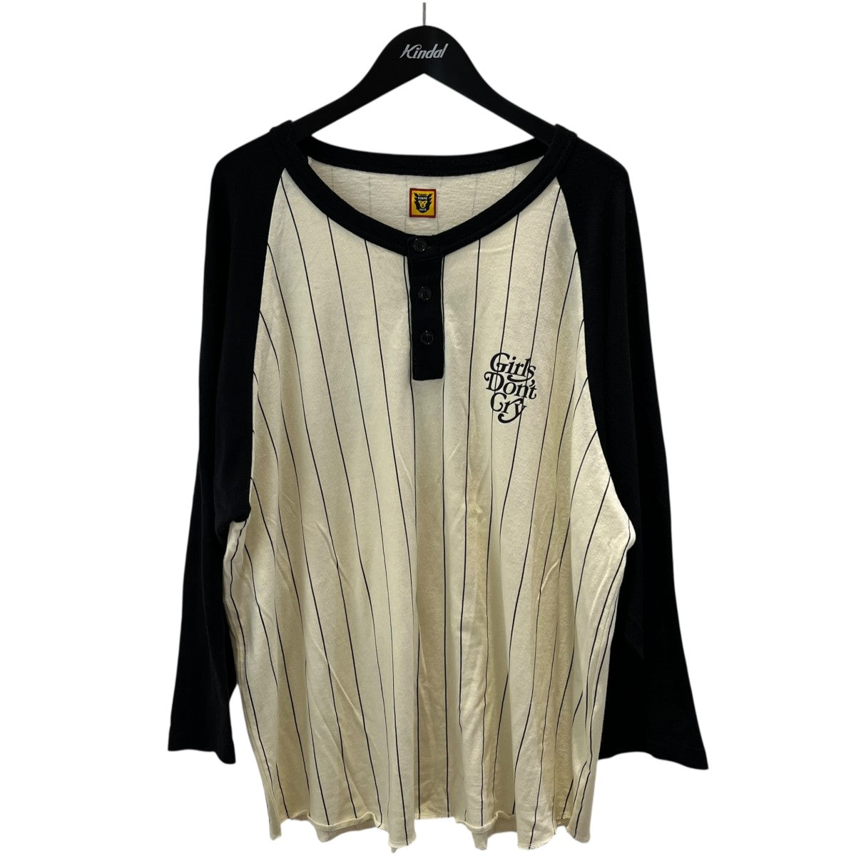 HUMAN MADE×GIRLS DON'T CRY BASEBALL 3 4 T-SHIRT Tシャツ