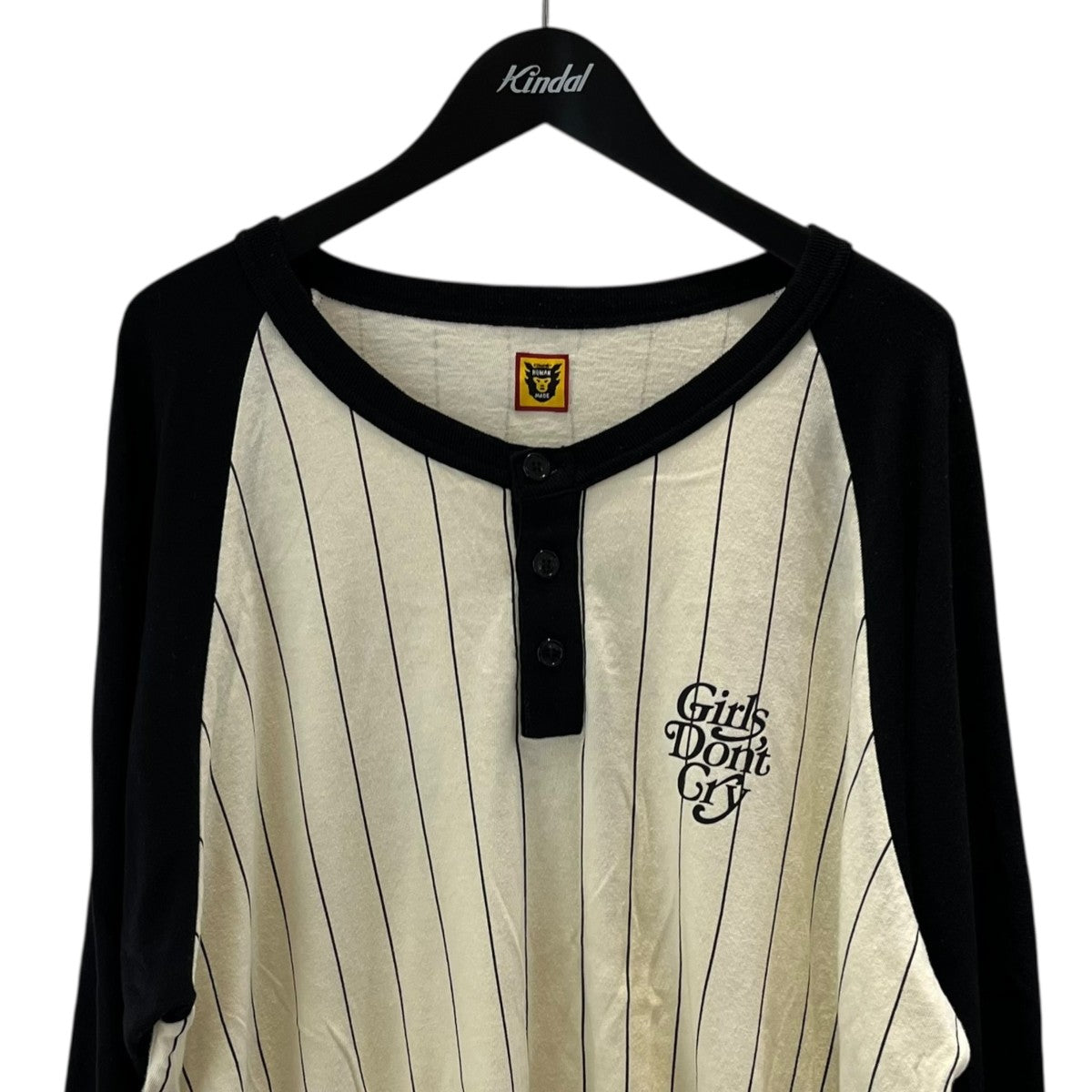 HUMAN MADE×GIRLS DON’T CRY BASEBALL 3 4 T-SHIRT Tシャツ 古着・中古-3枚目のアイテム画像