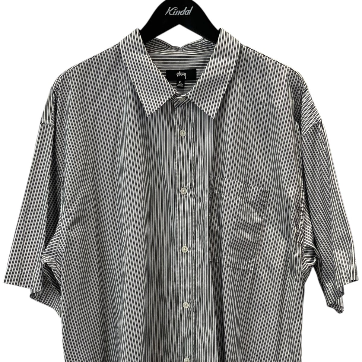 stussy ステューシー 8ボール ストライプ 半袖シャツ stussy(ステューシー) ストライプ 半袖シャツ BOXY SS SHIRT 8