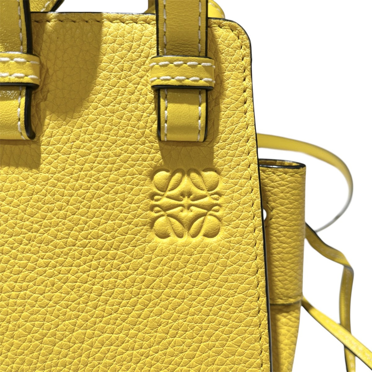 LOEWE ハンモック ドローストリングミニ レザー 2WAYハンドバッグ 古着・中古-5枚目のアイテム画像