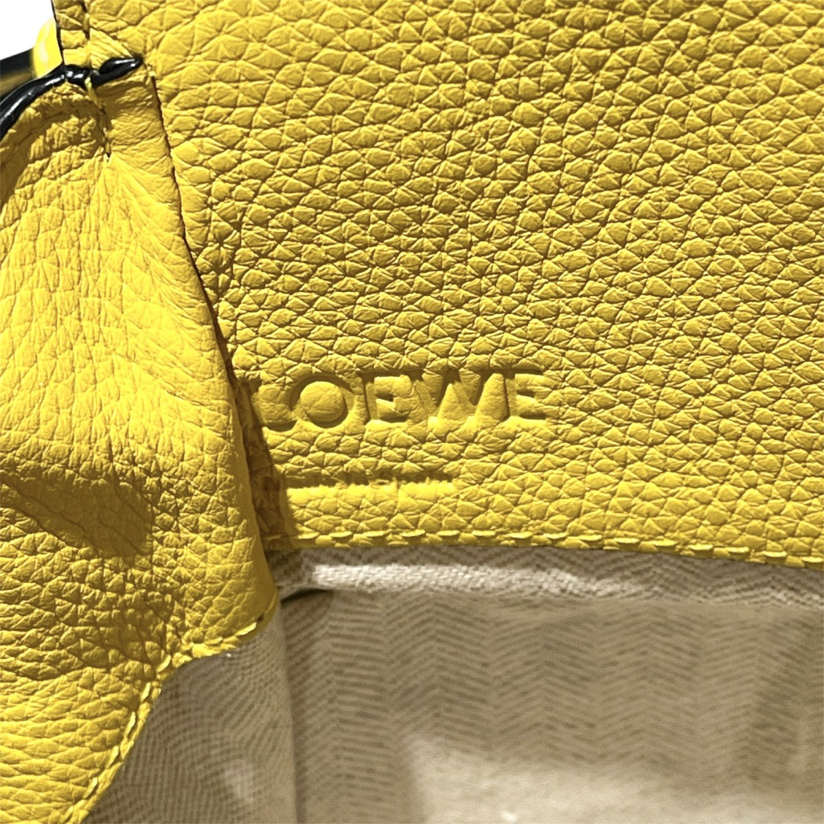 LOEWE ハンモック ドローストリングミニ レザー 2WAYハンドバッグ 古着・中古-6枚目のアイテム画像