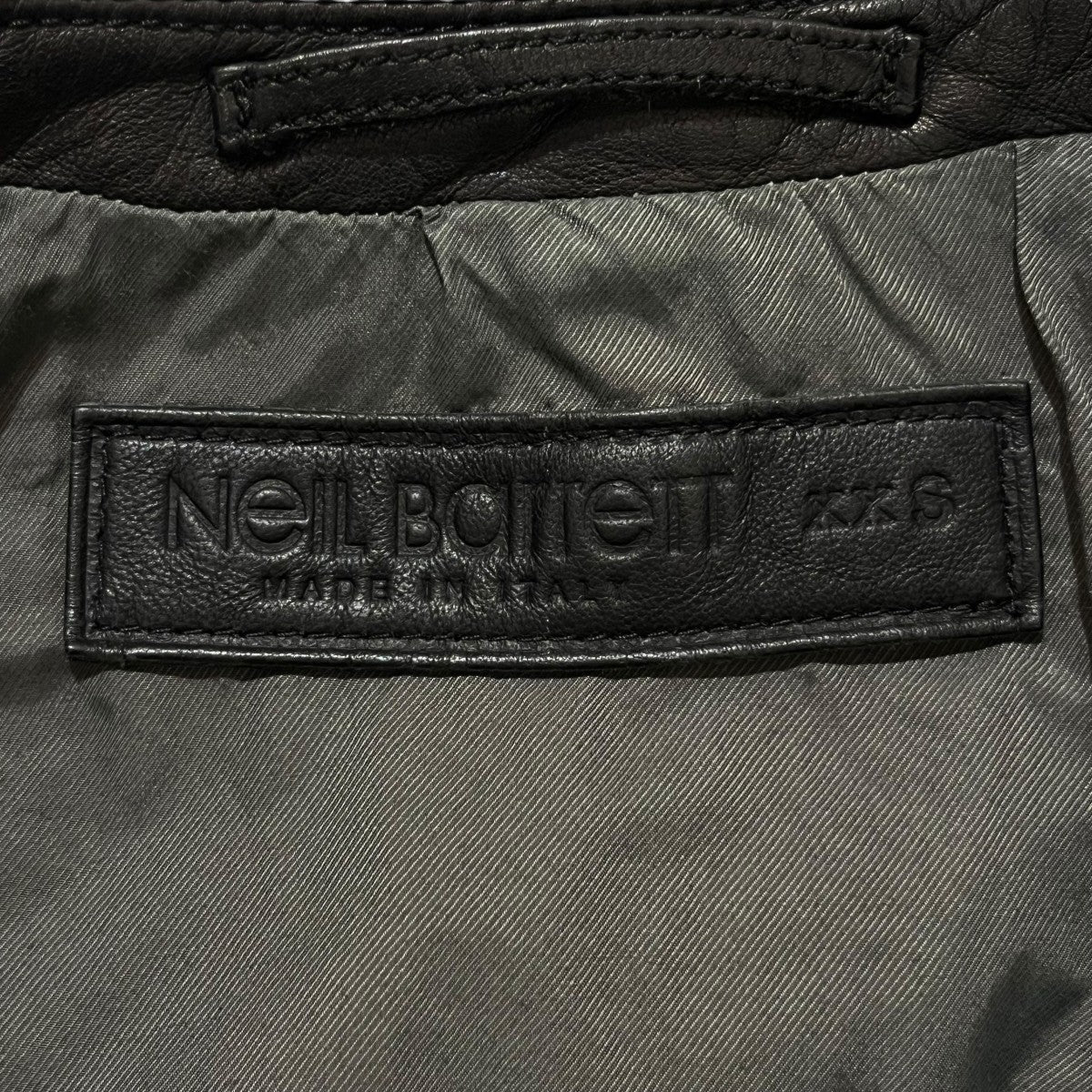 NEIL BARRETT(ニールバレット) レザーテーラードジャケットBPE15 BPE15