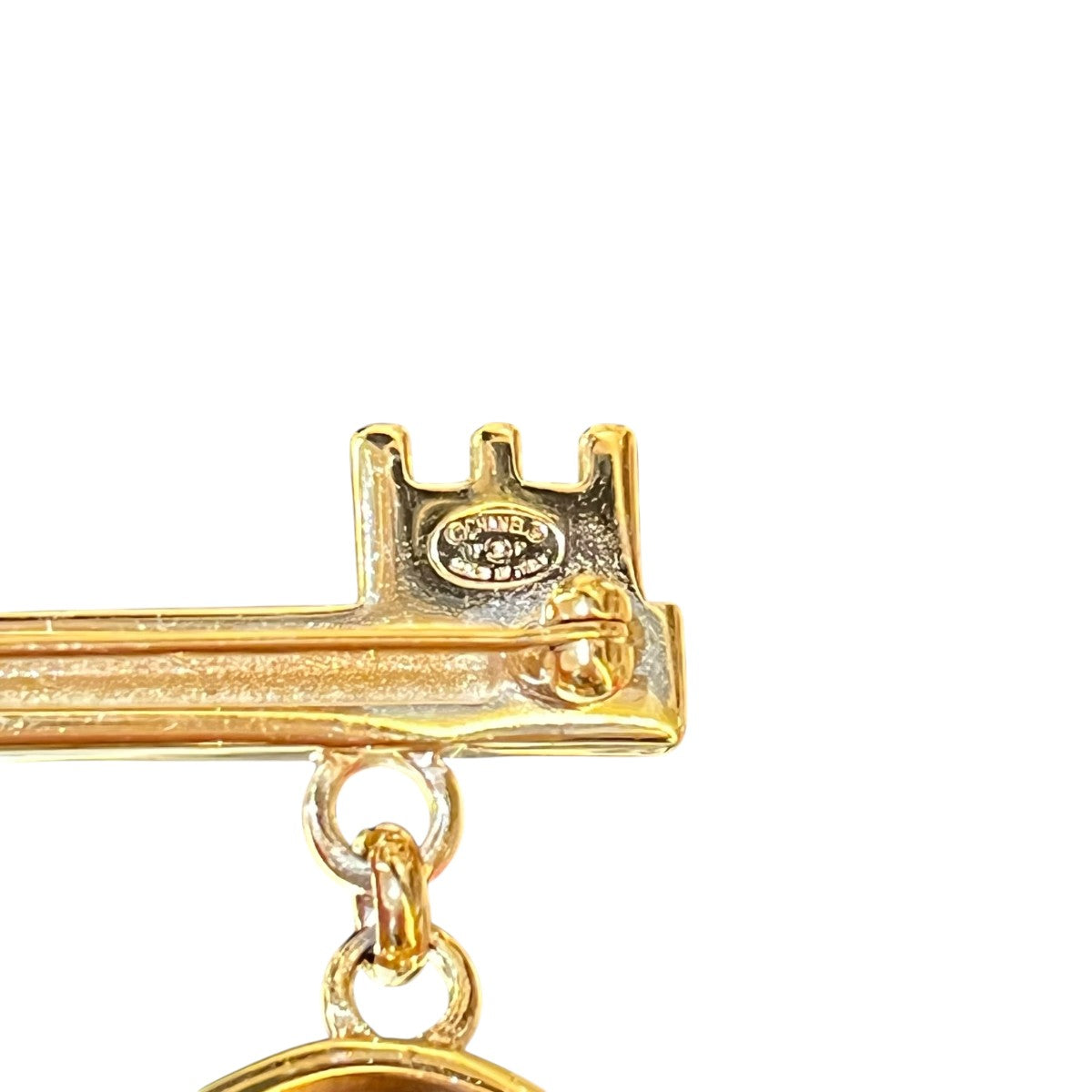 CHANEL 02P ラインストーンハートロックブローチ 古着・中古-7枚目のアイテム画像