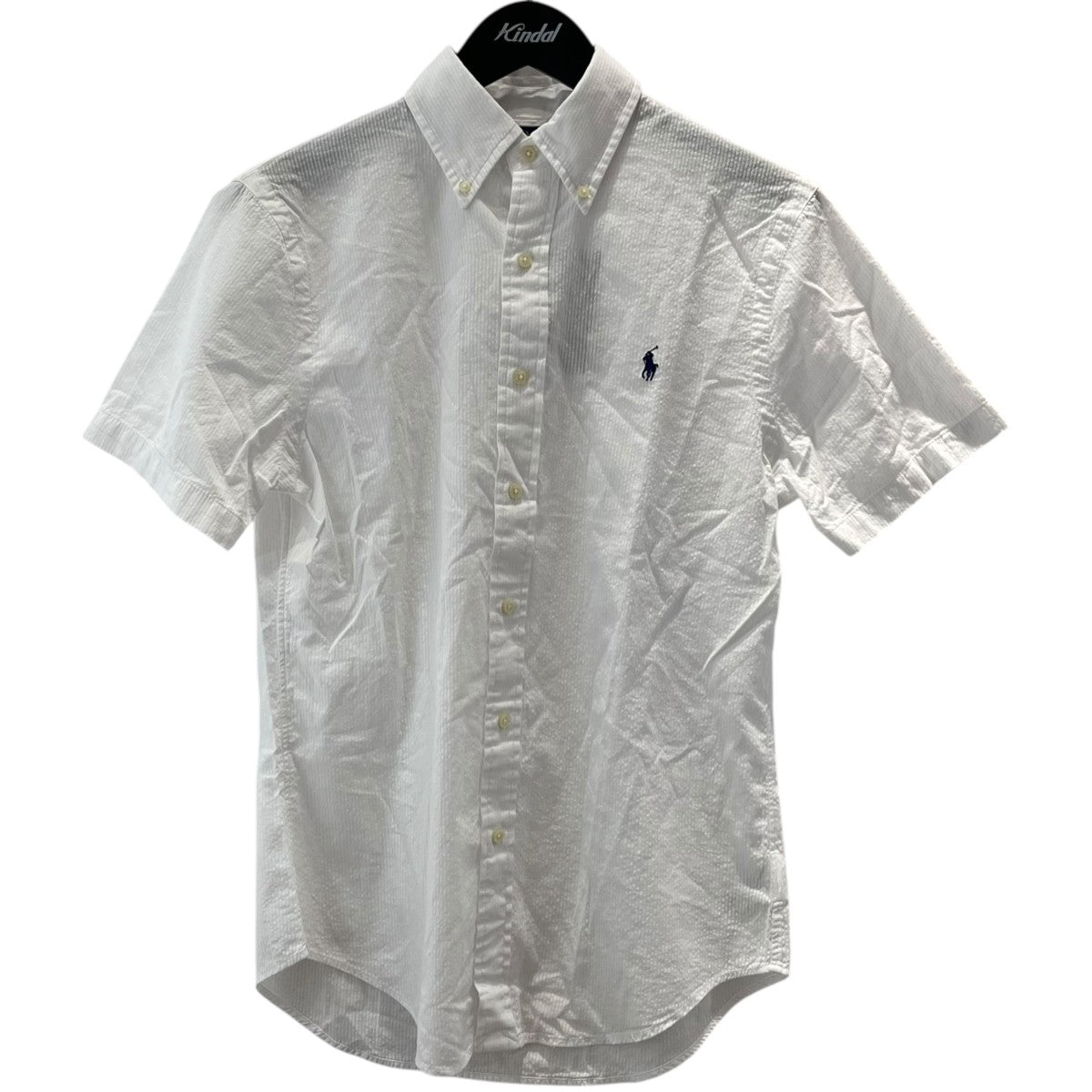 ラルフローレン 美品 現行 シアサッカー BD S/S shirt M 白 ラルフローレン 美品 現行 シアサッカー BD S/S shirt M 白