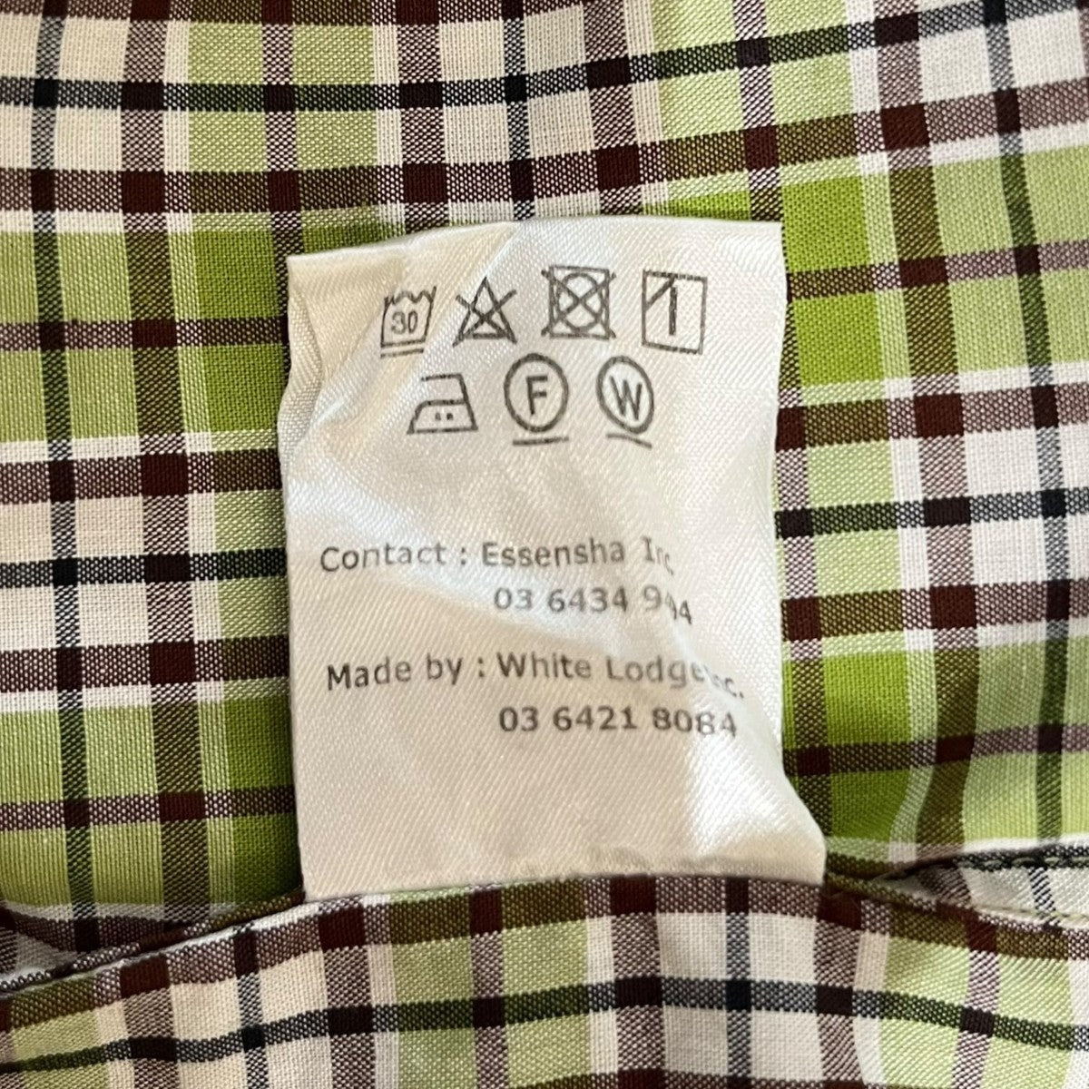 Marvine Pontiak チェック柄長袖シャツ Marvine Pontiak 長袖シャツ 黒