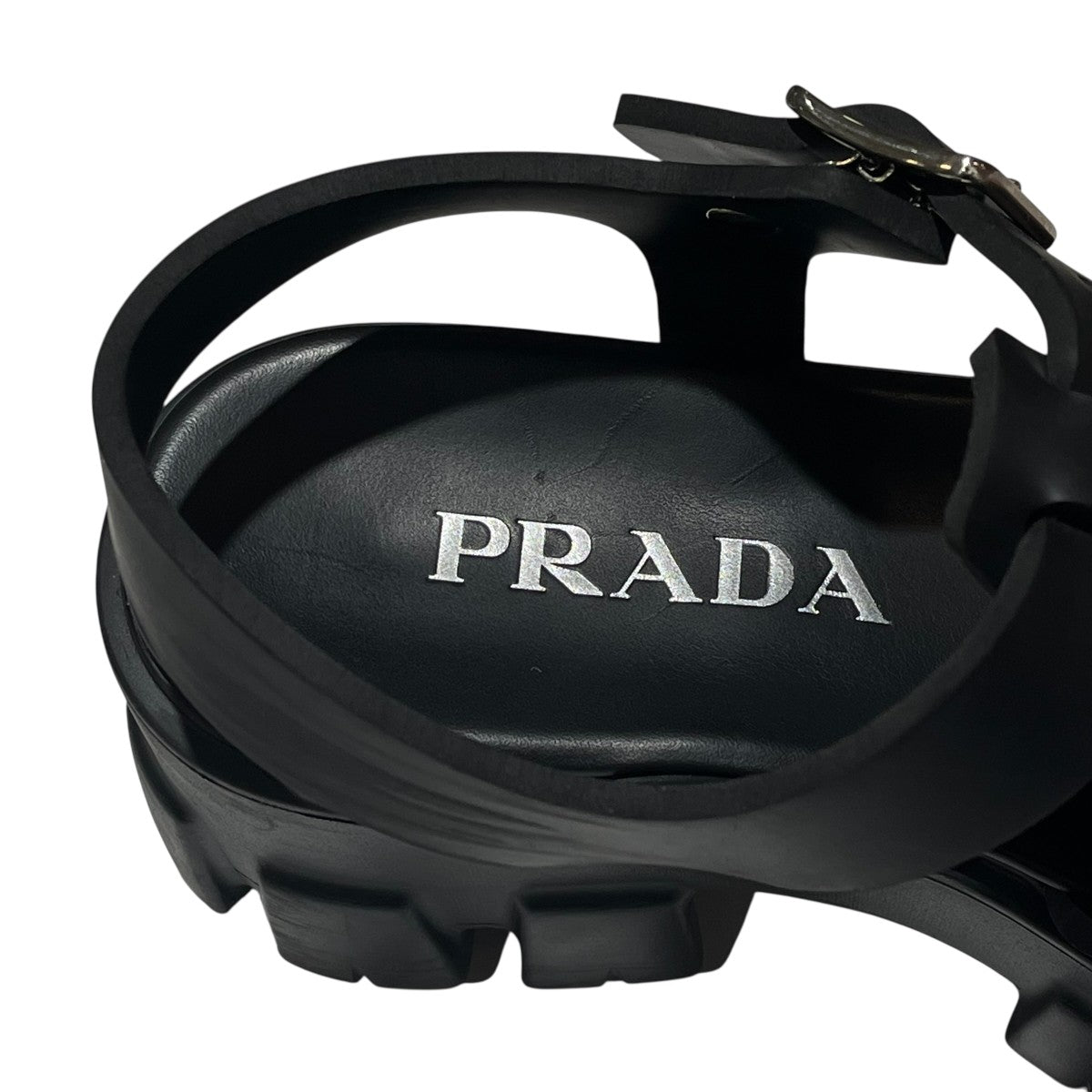 プラダ　ラバーサンダル　サイズ37 中古・古着通販】PRADA (プラダ) モノリス ラバー サンダル