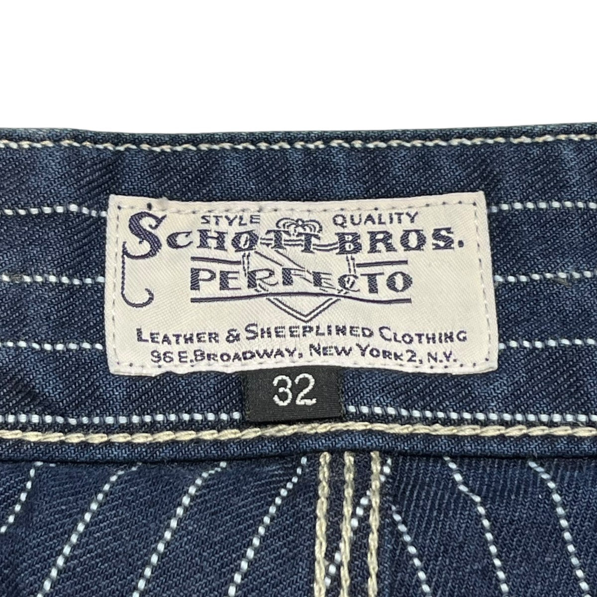 Schott(ショット) ストライプデニムパンツOLD HICKORY DENIM