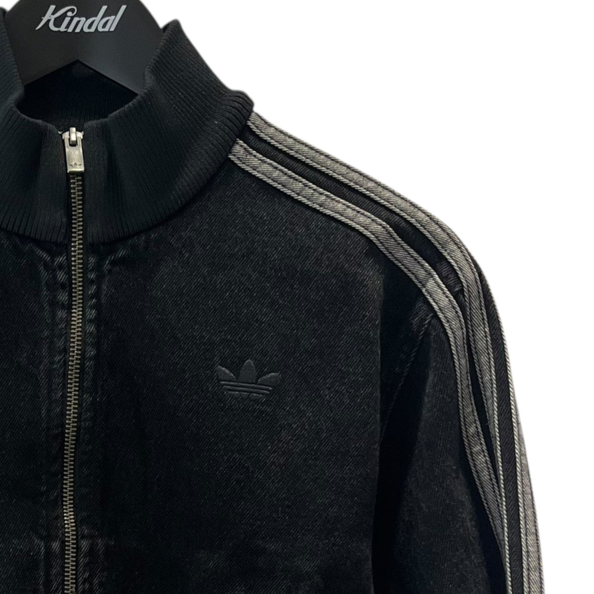 adidas トラックジャケット クリーム/ブラック アディダス（adidas）スタンダード.1 パイルバックダブルニット