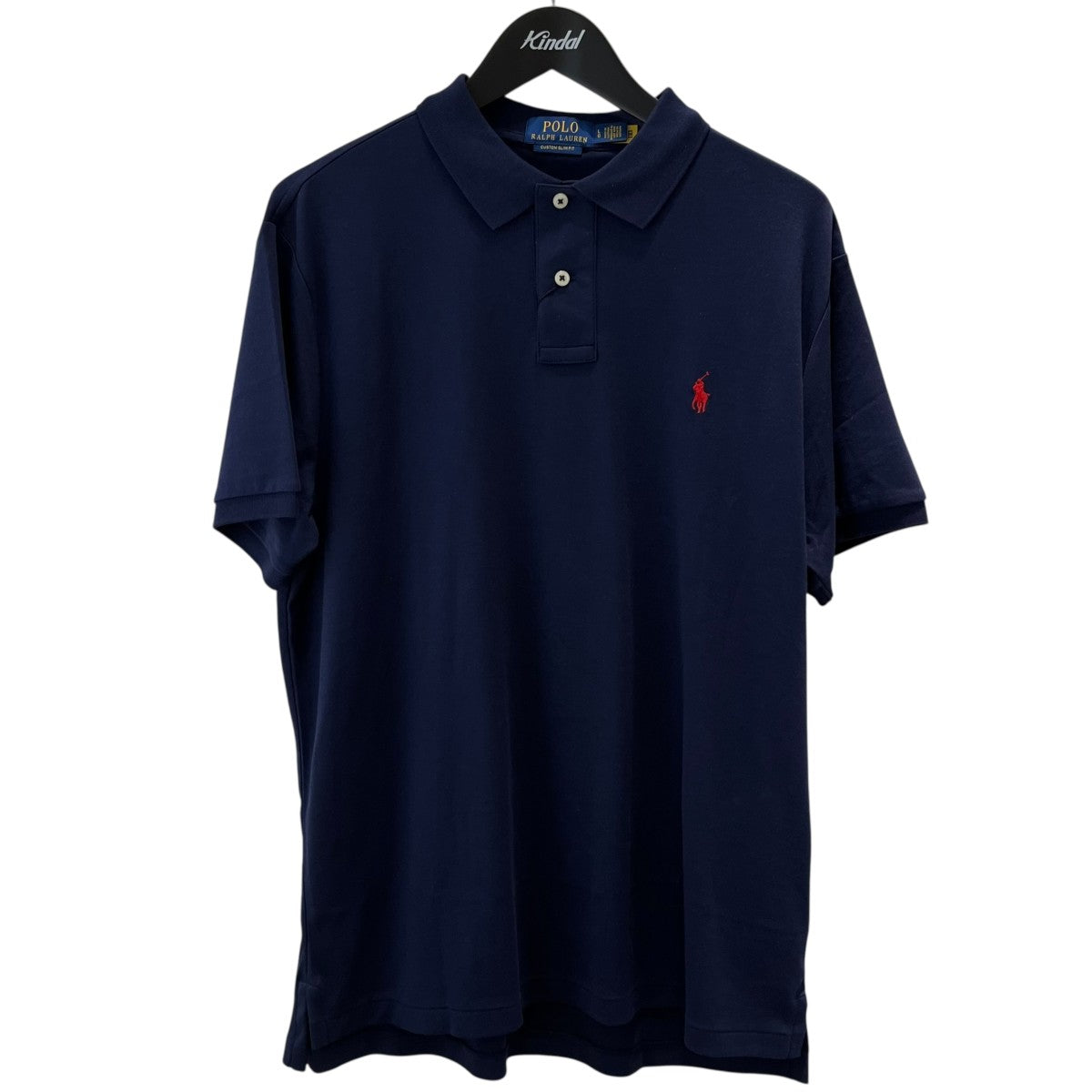 ダブルアールエル　ポロシャツ　ネイビー　濃紺色　Lサイズ ビッグ フィット メッシュ ポロシャツ （ポロシャツ）｜POLO