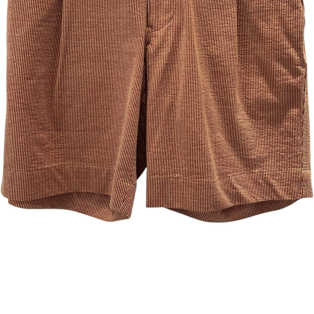 UNITED ARROWS ストライプストレッチショートパンツ綿･ﾎﾟﾘｴｽﾃﾙ･麻 古着・中古-4枚目のアイテム画像