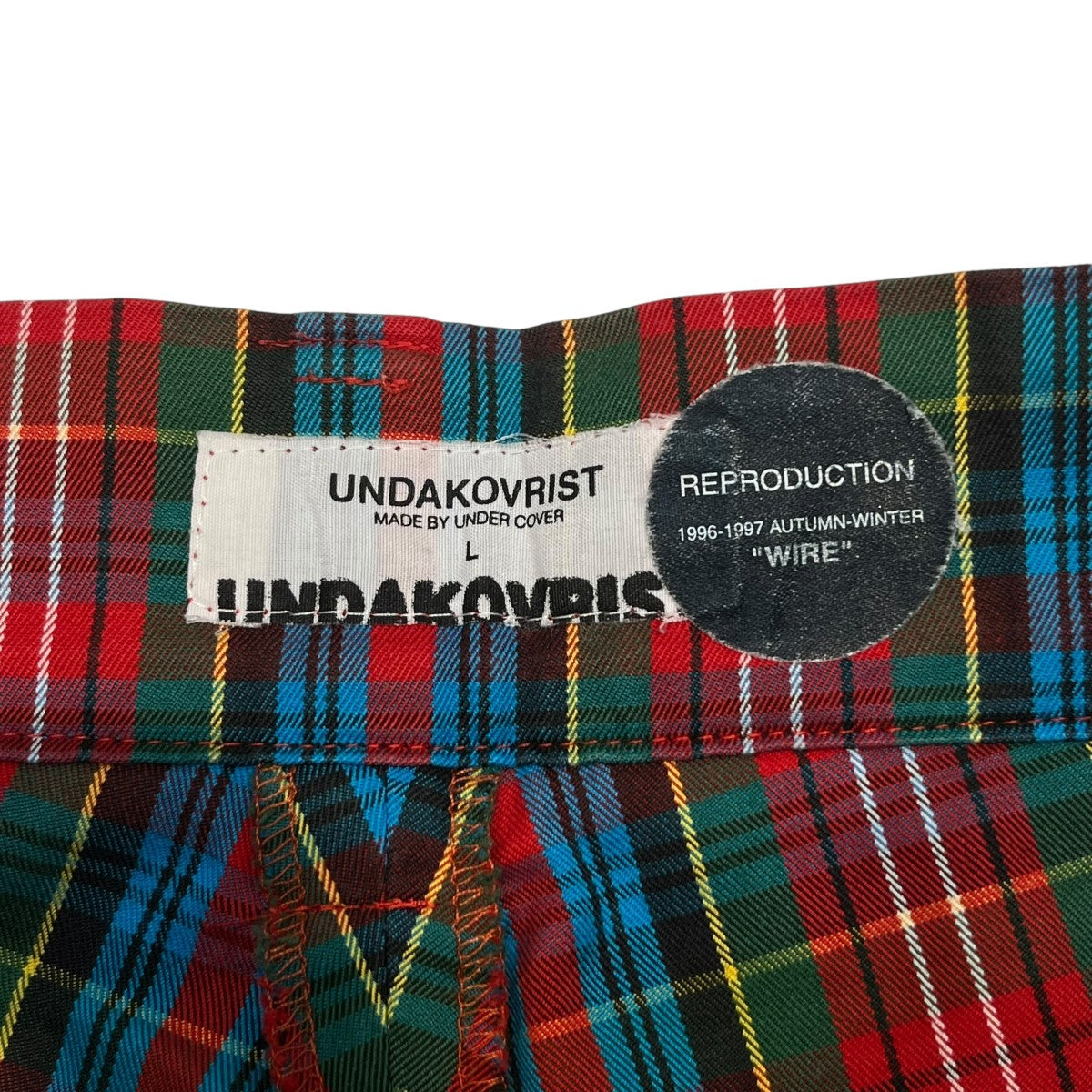 UNDERCOVER(アンダーカバー) UNDAKOVRITチェックカーゴパンツ