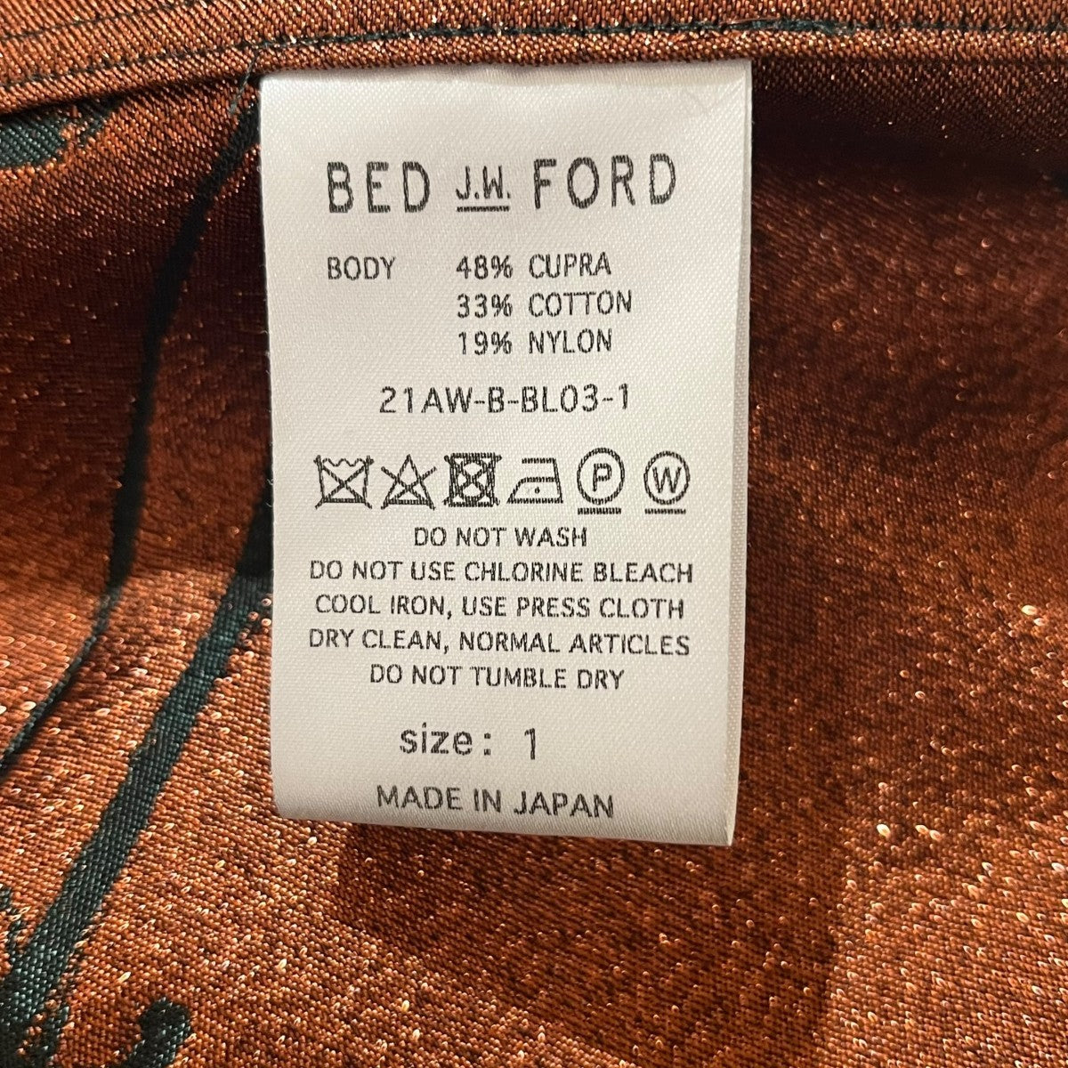 BED J．W． FORD(ベッドフォード) ジャガードパターンオープン
