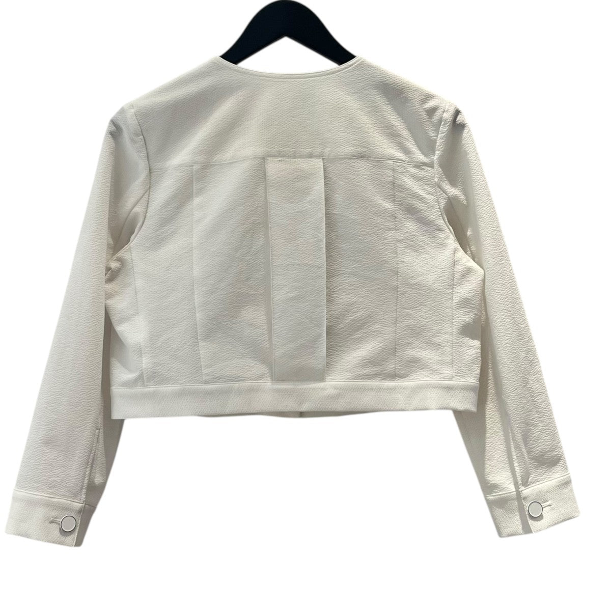 ANAYI サッカーストレッチクロップドブルゾン 古着・中古-2枚目のアイテム画像