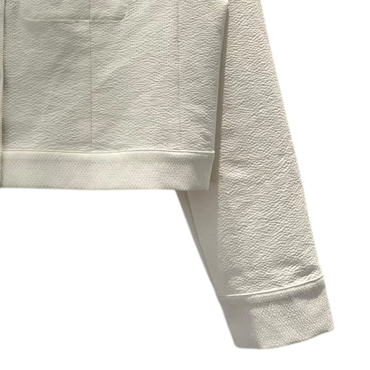 ANAYI サッカーストレッチクロップドブルゾン 古着・中古-4枚目のアイテム画像