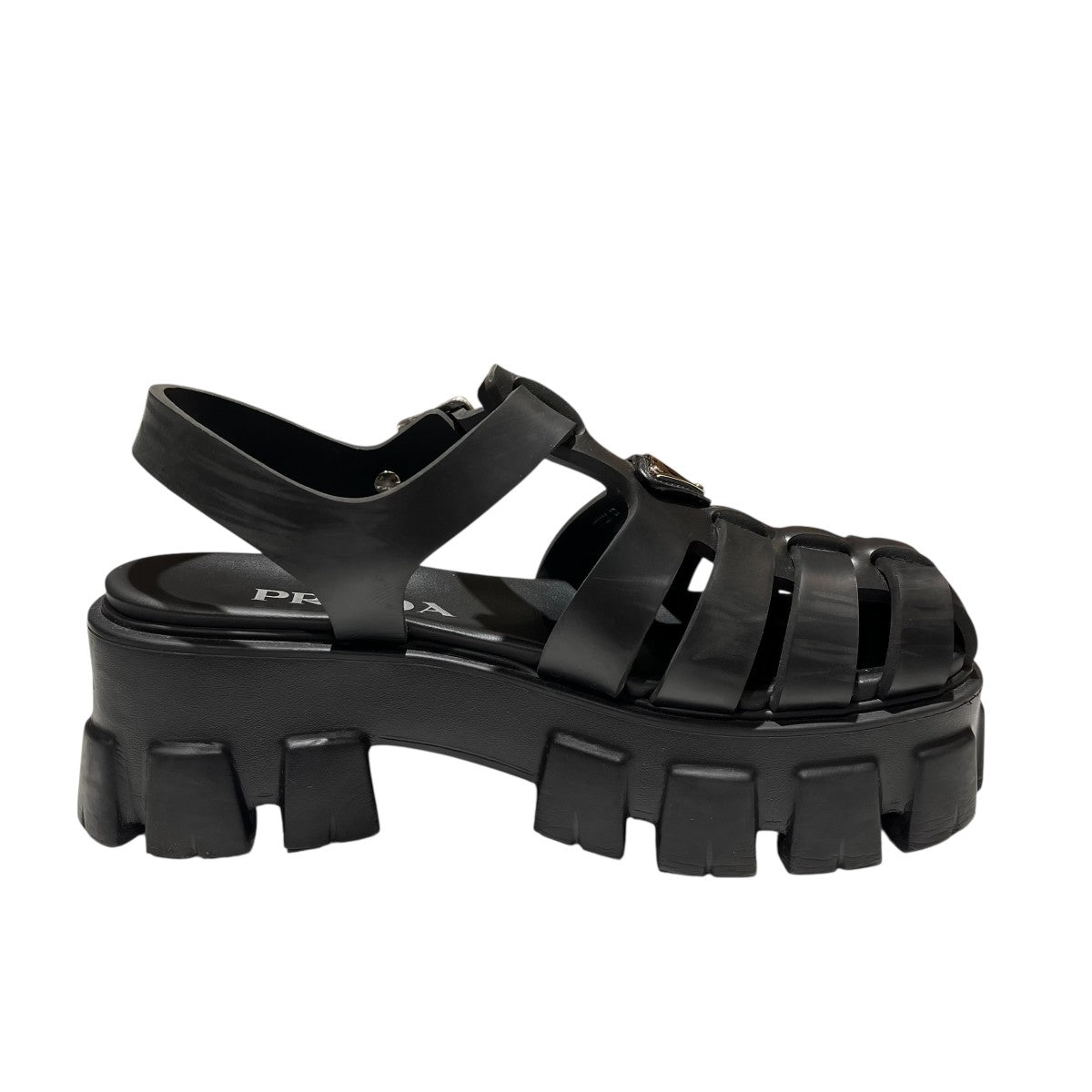 PRADA モノリス ストラップラバーサンダル 古着・中古-3枚目のアイテム画像