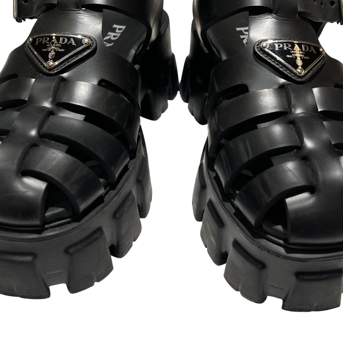 PRADA モノリス ストラップラバーサンダル 古着・中古-5枚目のアイテム画像
