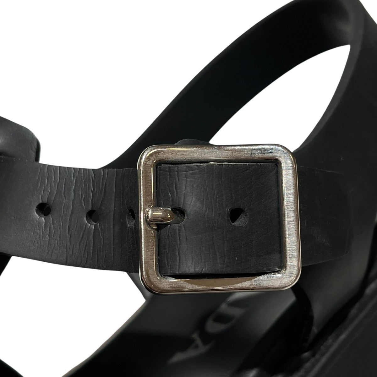 PRADA　プラダ　モノリス　ブラッシュドレザー　サンダル　ベルト　ストラップ PRADA プラダ モノリス ブラッシュドレザー サンダル ベルト ストラップ
