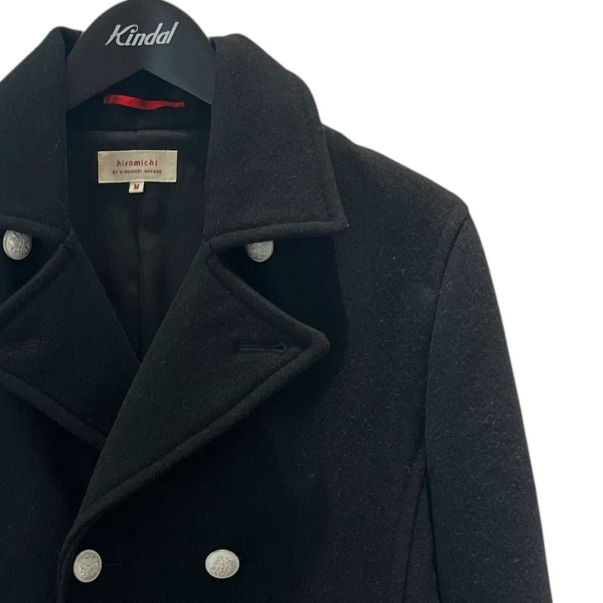 hiromichi nakano(ヒロミチナカノ) Pコート ブラック サイズ M