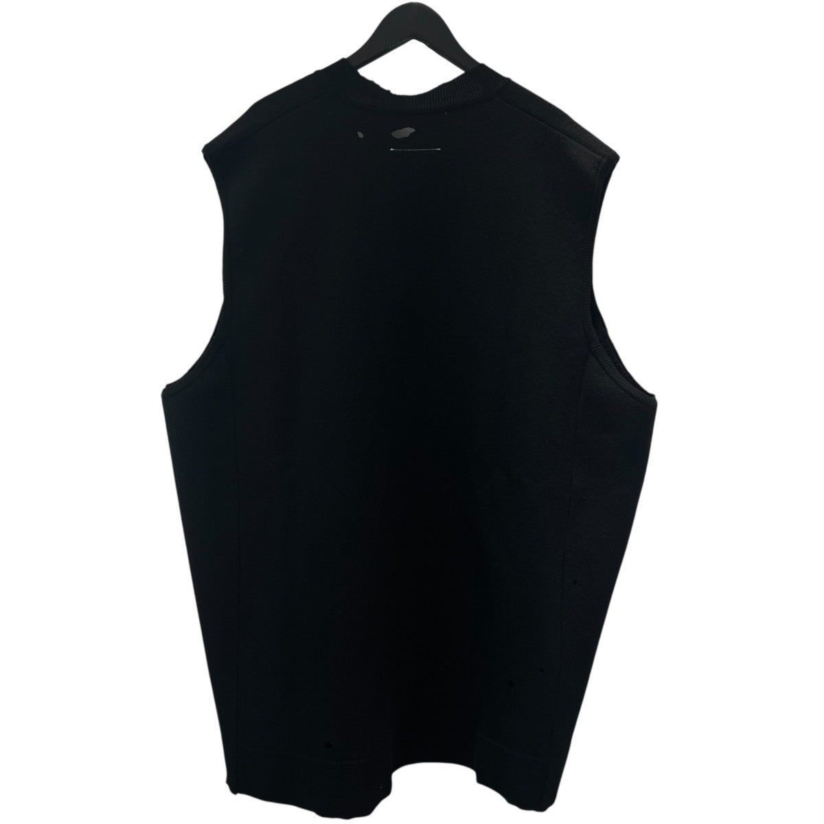 MM6 Martin Margiela ニットベスト アシンメトリー ブラック MM6 Martin Margiela ニットベスト アシンメトリー ブラック