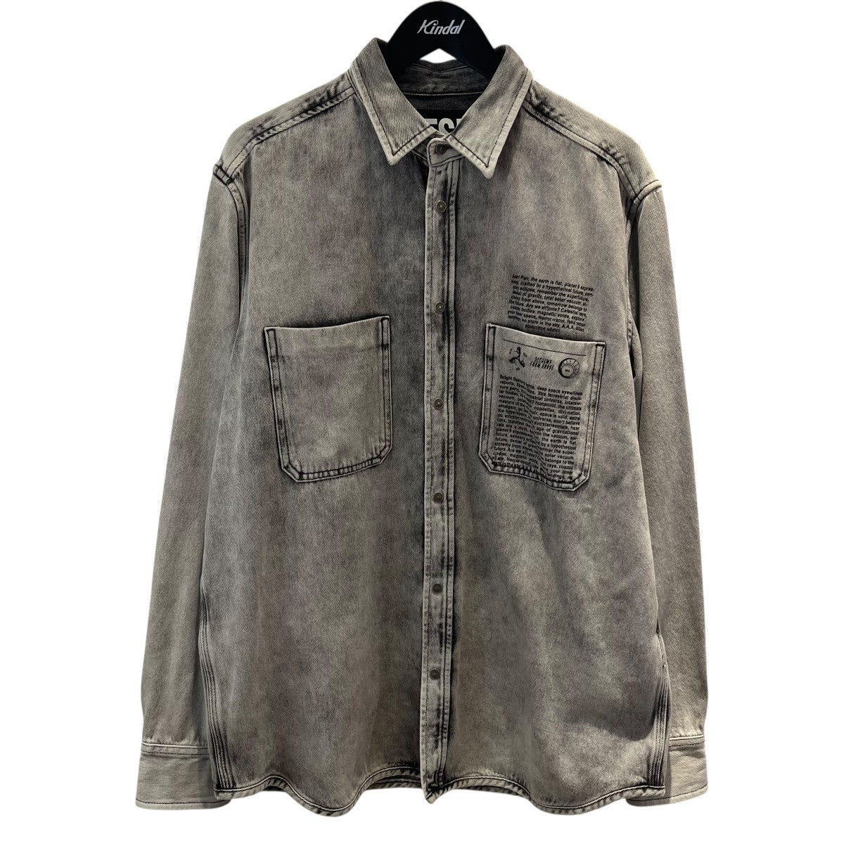 「dai様」専用 DIESEL(ディーゼル) ウォッシュ加工デニムシャツ グレー サイズ
