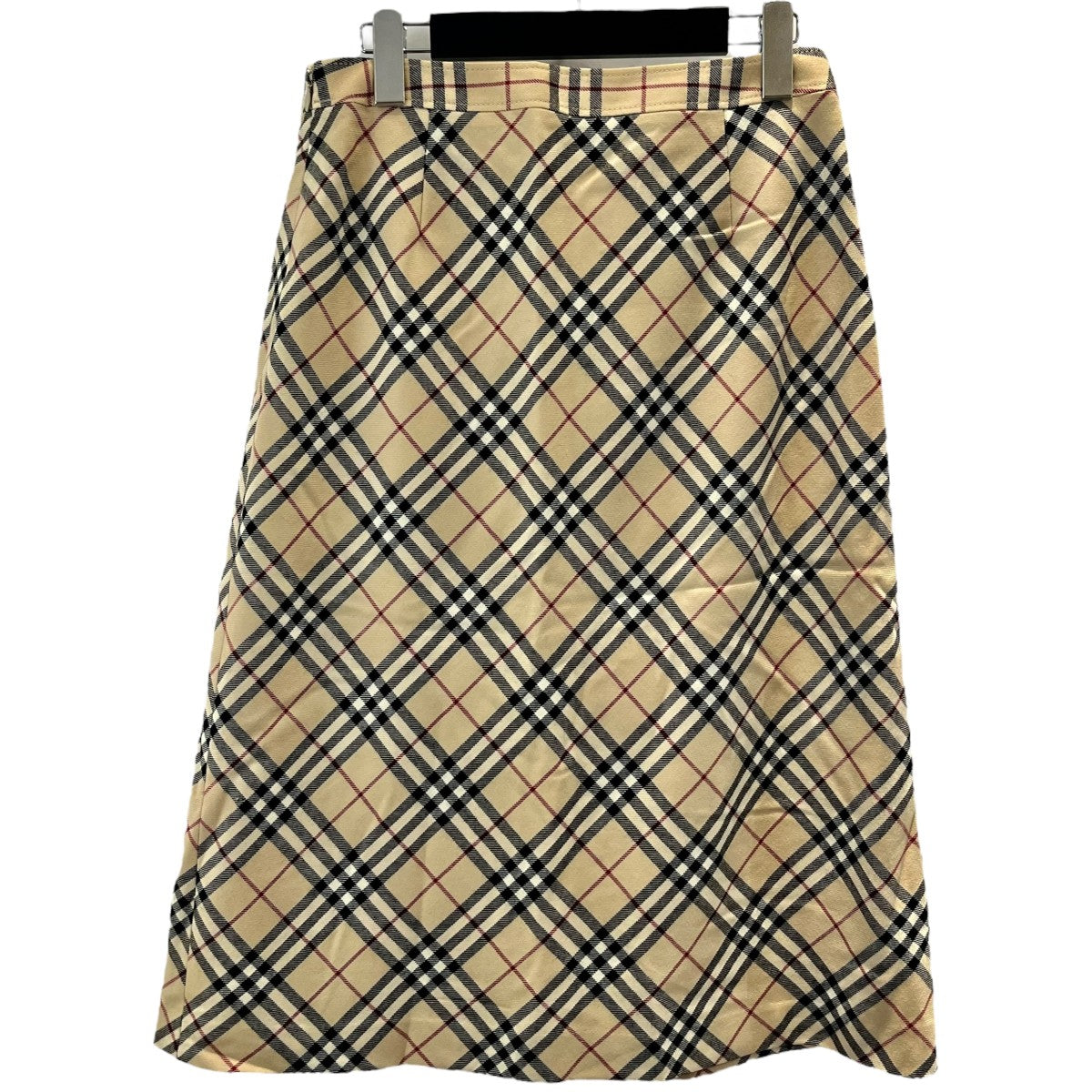アルパカ10%【BURBERRY バーバリーロンドン】プリーツスカート 40 L BURBERRY LONDON(バーバリーロンドン) チェックバーバリー