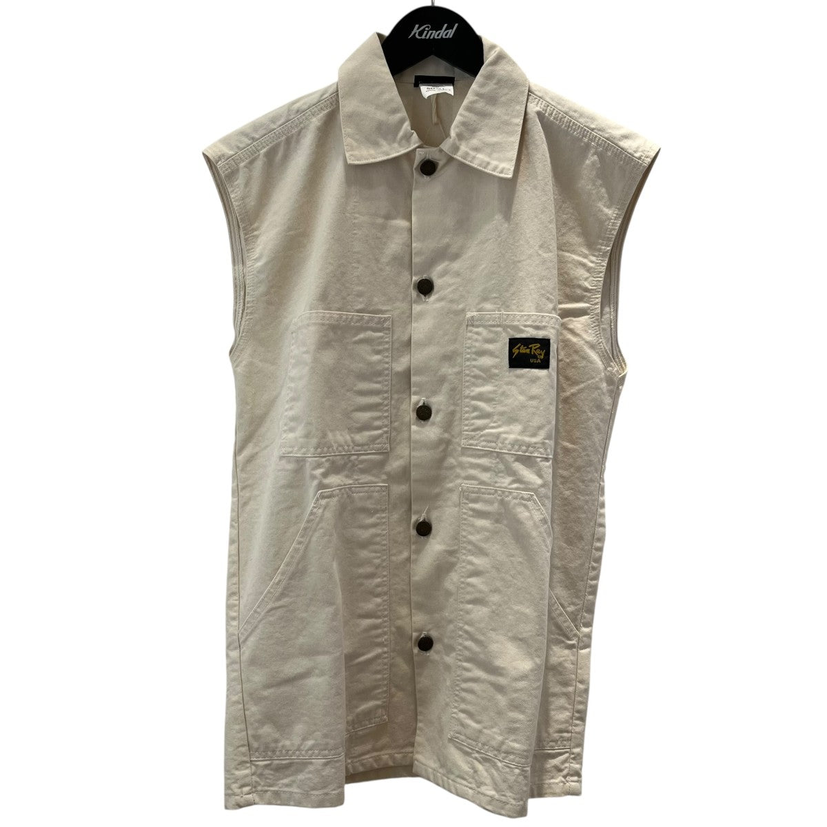 Stan Ray カバーオールベスト 古着・中古-1枚目のアイテム画像