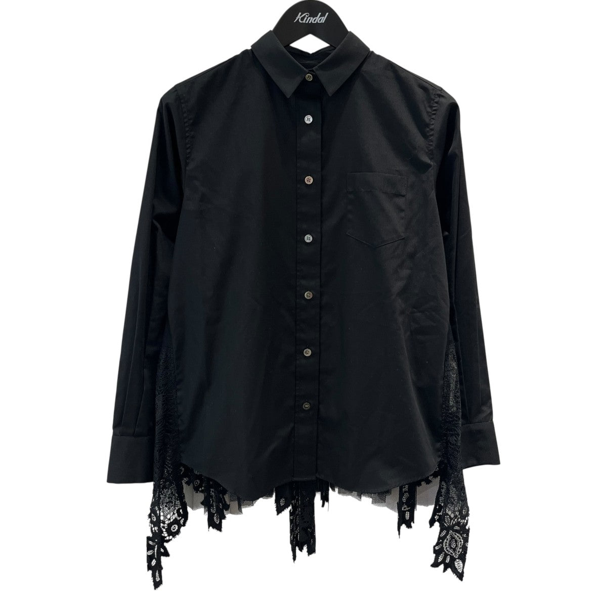 sacai(サカイ) レース・プリーツ切替シャツ19-04306 19-04306