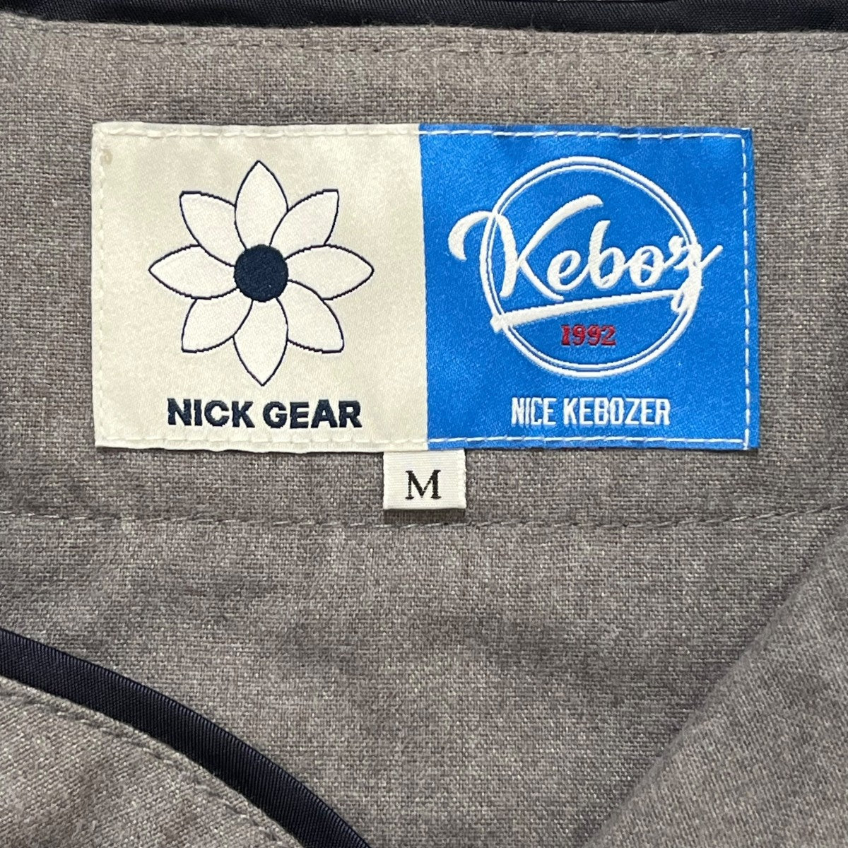 KEBOZ×NICK GEAR×FREAK'S STORE フラワー刺繍ベースボールシャツ