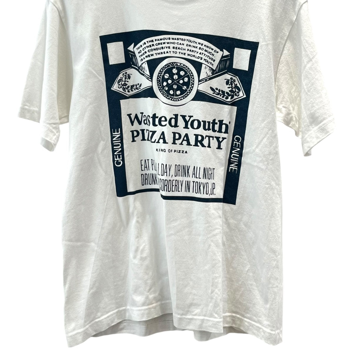 hide Birthday Party 2021 Tシャツ Lサイズ VERDY×BASE OSAKA STYLE PIZZA PARTY半袖Tシャツ ホワイト