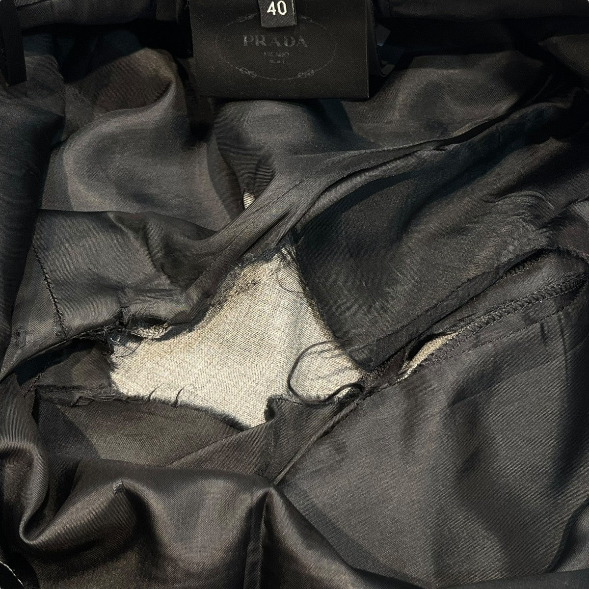 PRADA 裾スリットスラックスパンツDNA02A 古着・中古-5枚目のアイテム画像