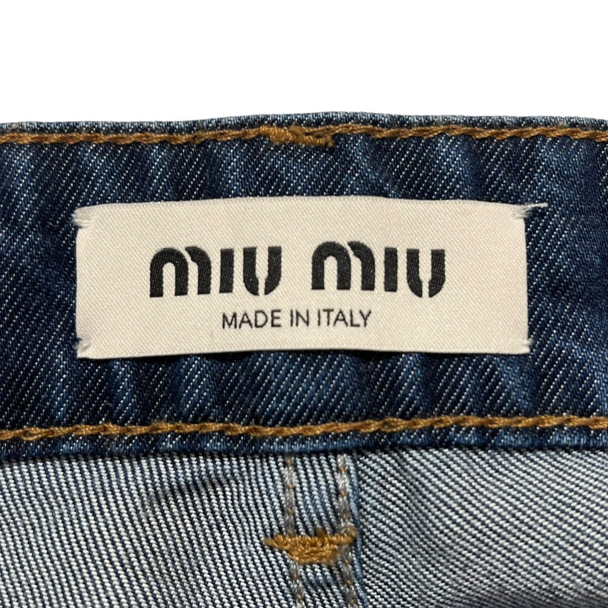MIU MIU(ミュウミュウ) タックワイドデニムパンツGWP473 GWP473